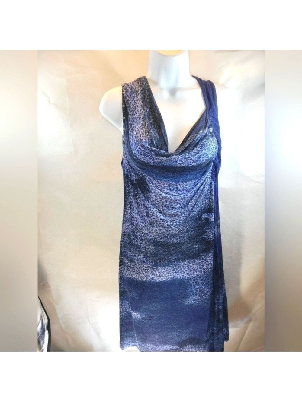 Edin Sleeveless Cowl Neck Midi Dress Small